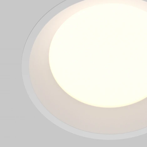 Встраиваемый светильник 18W Maytoni Okno DL055-18W3-4-6K-W (LED, 220V, круглые, IP44)