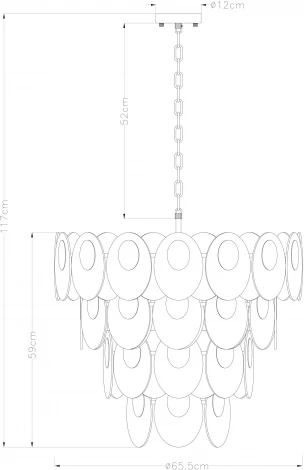 Подвесные люстры Rosabella A4067LM-11CC Arte Lamp (220V, на цепи)