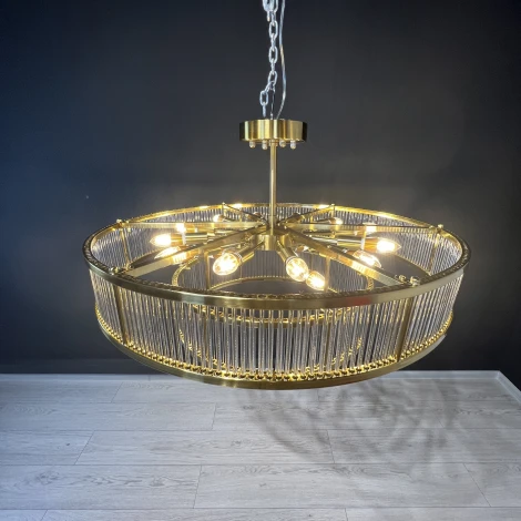 Потолочная люстра на штанге Rh Marais Round Chandelier D80 ImperiumLoft 40,2668 (220V, круглые)