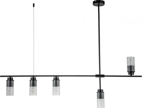 Потолочная люстра на штанге Escada Reverse 2100/5P E14*40W Black (220V)