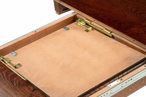 Стол деревянный Woodville Альфред орех / коричневая патина арт.615293