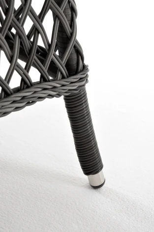 "Эспрессо" плетеный круглый стол, диаметр 118 см, цвет графит 4SIS арт.УТ-00005266