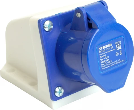 Розетка с защитной крышкой Stekker ST 49432