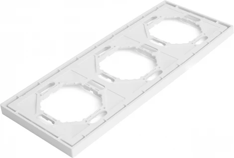 Рамка на 3 поста (белый) Stekker Эмили 49886