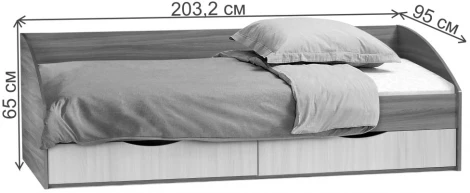 Подростковая кровать Woodville Классика белый 497528