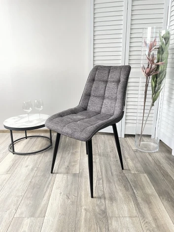 Стул CHIC 1983-18 графитовый меланж/ RU-08 антрацит/ черный каркас