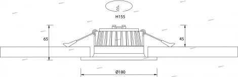 Donolux DL18891 DL18891/15W White R Dim