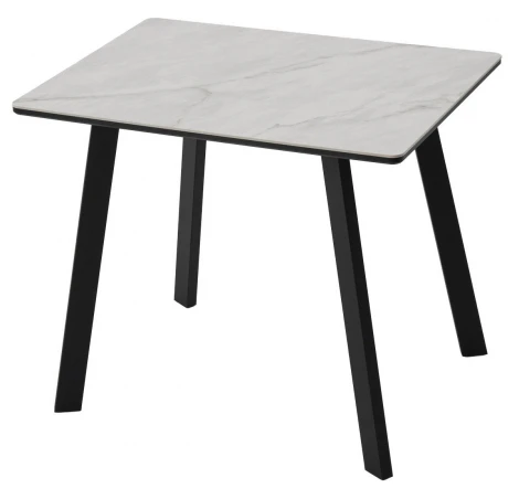 Стол ТИК ТАК 90 цвет ОНИКС, керамика / Черный каркас M-City 64586