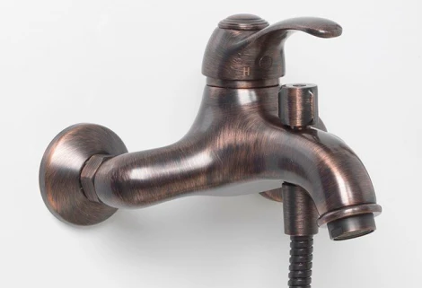 Смеситель Wasserkraft Isar 1301 для ванны с душем, темная бронза