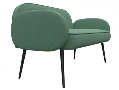 Диван прямой Лига-086 (Фанера/Металл/Рогожка/Зеленый) Лига Диванов 131084