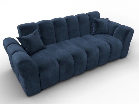 Диван-книжка Лига-111 (ДСП,ЛДСП,Велюр/Синий) Лига Диванов 136693