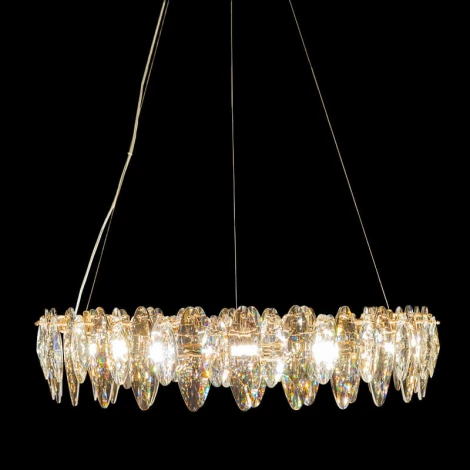 Подвесная люстра L'Arte Luce Stecciato L92415.92 (220V, хрусталь, на тросе, кольцо)