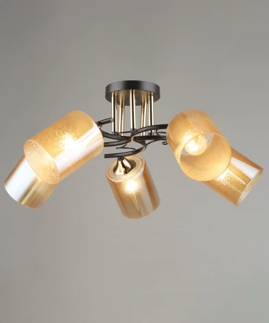 Потолочная люстра на штанге Мелодия Света SL1N SL5466-5 CF+GD 000066052