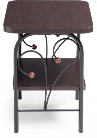 Прикроватная тумба Woodville Клео 2 черная / венге 446218