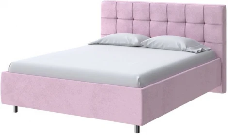 PROxSON Кровать Nety без основания (Ткань: Велюр Teddy Розовый фламинго) 80x200