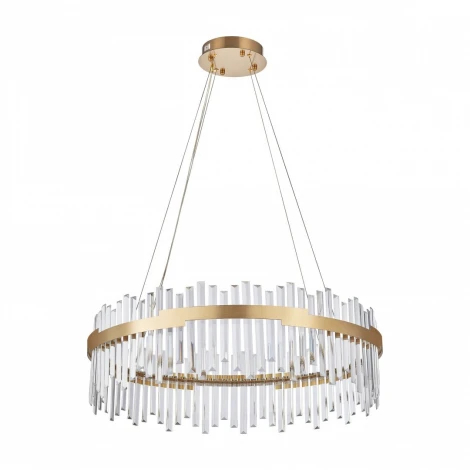 Подвесная люстра Arte Milano Venezia 312011/D800 BS (регулировка яркости, LED, 220V, хрусталь, пульт управления, на тросе, круглые)