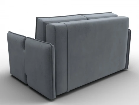 Диван прямой Лига-117 (ЛДСП,Брус,Фанера,Велюр/Серый) Лига Диванов 137023