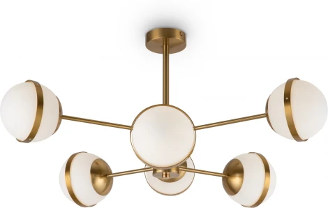 Потолочная люстра на штанге Freya Sonder FR5204PL-06BS (220V, шарики)