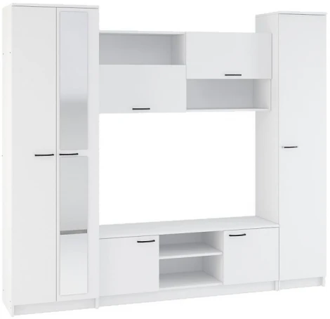 Готовая гостиная Woodville Бертелена белое дерево / белое дерево 507393