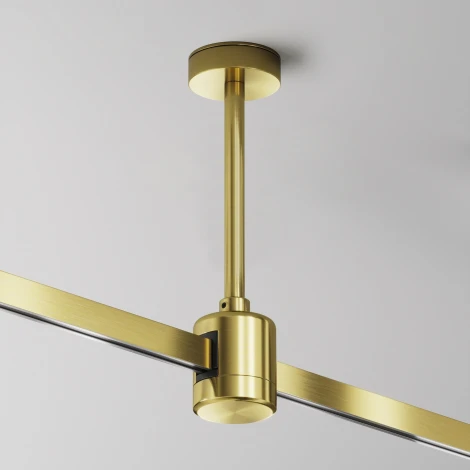 Крепление потолочное Short 138мм с прямым коннектором питания Maytoni Accessories for tracks Flarity TRA156C-IPCL1-BS (24V)