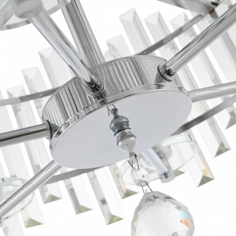 Потолочная люстра хрустальная на штанге Arte Milano Sorrento-2409 372409/6/100/470 CR (220V)