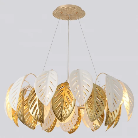 Подвесной светильник Crystal Lux RAMONA SP8 (220V, на тросе, листья)