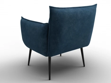 Кресло Лига-083 (Фанера/Металл/Велюр/Синий) Лига Диванов 132325
