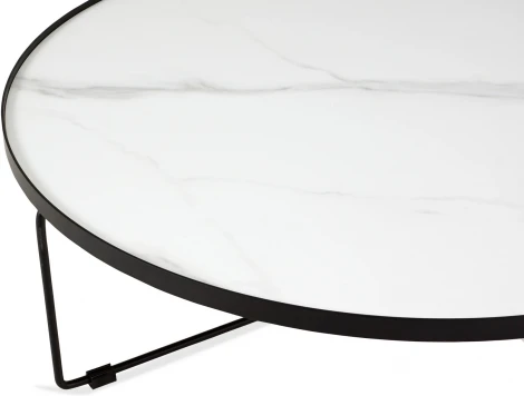 Столик журнальный Fonot major (Керамика/Белый,Черный) ОГОГО Обстановочка! арт.888856