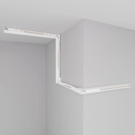 L-образный угол-соединитель для шинопровода Donolux SPACE-Track system L corner CW M