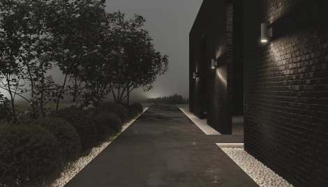 Настенный светильник уличный Maytoni Bowery O574WL-02GR (220V, IP54)