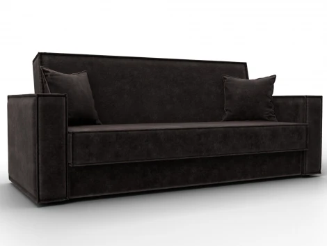 Диван-книжка Куба (ДСП,ЛДСП/Пластик/Велюр/Коричневый) Лига Диванов 127448