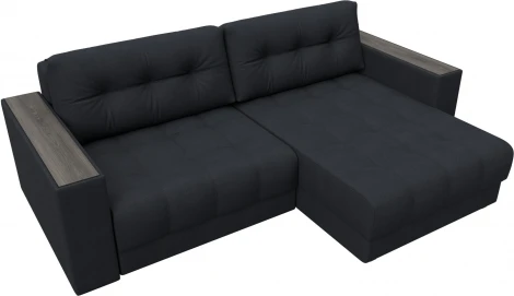 Диван угловой с декором Лига-049 НПБ Лига Диванов (Замша) арт.128476