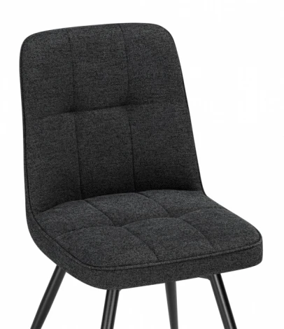 Обеденный стул Woodville Texas (Металл, Рогожка/Черный) арт.15892