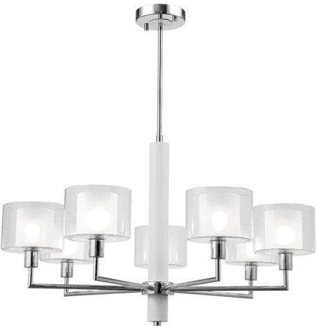 Потолочная люстра на штанге Crystal Lux Maestro SP-PL7 CHROME (220V)