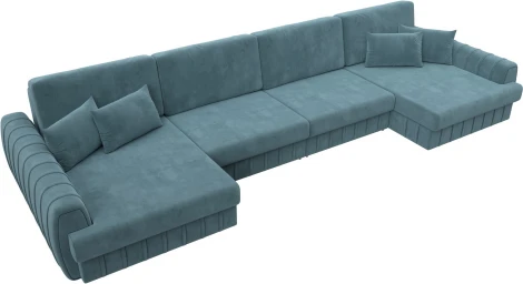 Диван П-образный Лига-057 НПБ Лонг Лига Диванов (Велюр) арт.129327