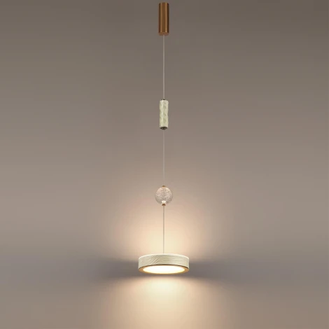 Подвесной светильник Odeon Light Riviera 5450/32L молочный/античная бронза/металл/керамика/хрусталь/акрил LED x 32W 2000К/3000K/4000K/переключ