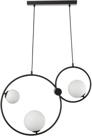 Подвесной светильник Lumion Ornato 8035/3 8035/3 черный/белый, металл/стекло G9 3*35W 220V (на проводе, шарики)