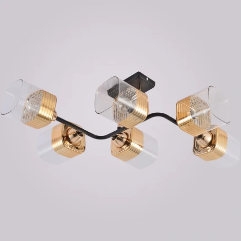 Потолочная люстра на штанге Reluce 01615-0.3-06 BK+FGD (220V)