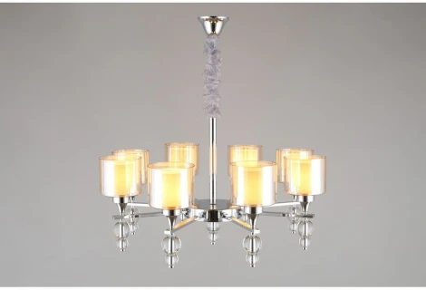 Подвесная люстра Omnilux Aprica OML-70803-08 (220V, на цепи, шарики)