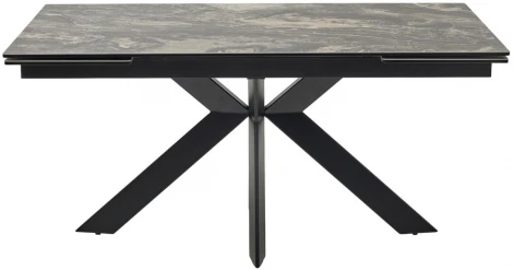 Стол M-City BELLUNO 160 KL-176, итальянская керамика/ черный каркас
