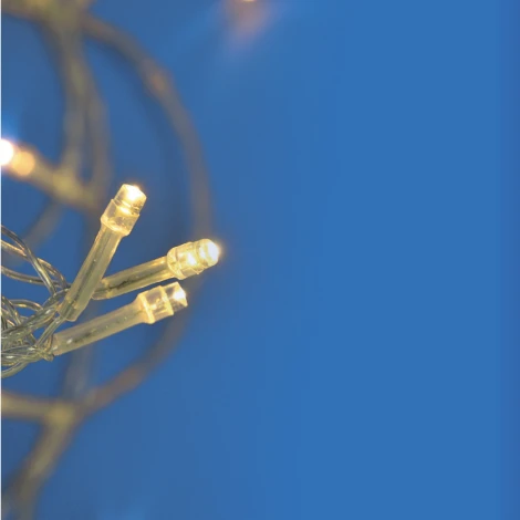 Гирлянда светодиодная, 25м. соединяемая. 225 светодиодов, теплый белый свет Uniel ULD-S2500-225/STK WARM WHITE IP20