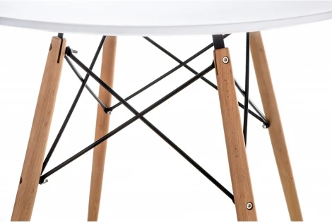 Стол Woodville Table 80 white / wood 15363