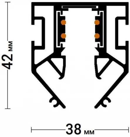 Шинопровод магнитный под натяжной потолок Favourite Logica 1014-TB-200