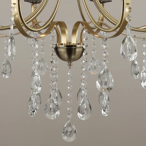 Подвесная люстра Reluce 04749-0.4-08 (220V, подвески, на цепи, подсвечник, свеча)