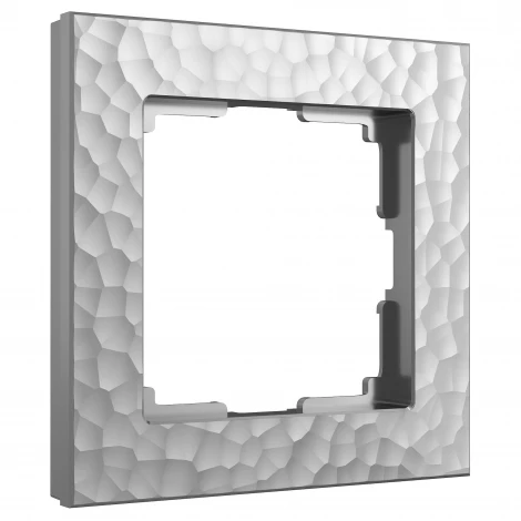 Рамка на 1 пост Hammer (серебряный) Werkel W0012406 (a052512)