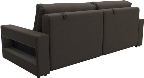 Диван прямой с полками Лига-053 НПБ Лига Диванов (Рогожка) арт.128885