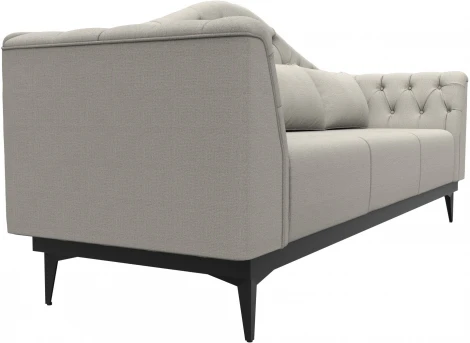 Диван кухонный прямой Флорида (Бежевый/Рогожка) Лига Диванов арт.122488