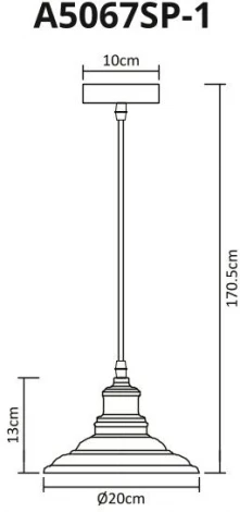 Подвесной светильник Arte Lamp Lido A5067SP-1WH