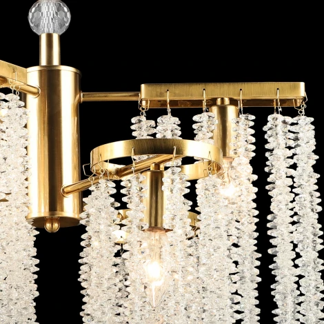 Подвесная люстра хрустальная Reluce 02686-0.4-3+3 COP (220V, на цепи)