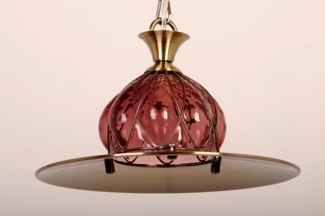 Подвесной светильник Abrasax Cornelia 2232/1(purple) (220V, на цепи, круглые)